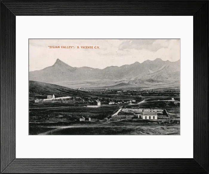 Framed Print : Julian Valley, St Vincent Island, Cape Verde Islands Framed Print : Julian Valley, St Vincent Island, Cape Verde Islands