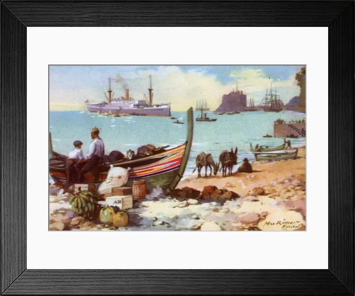 Framed Print : View of the beach at Funchal, Madeira Framed Print : View of the beach at Funchal, Madeira