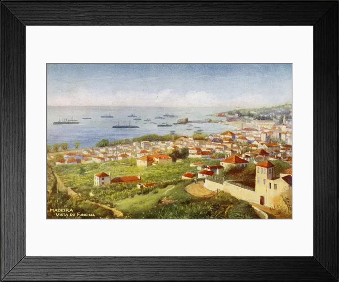 Framed Print : General view of Funchal, Madeira Framed Print : General view of Funchal, Madeira