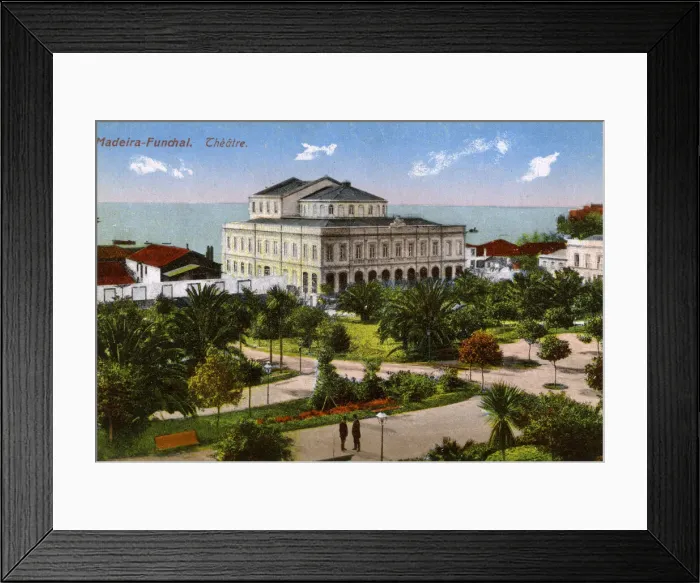 Framed Print : Theatre building, Funchal, Madeira Framed Print : Theatre building, Funchal, Madeira