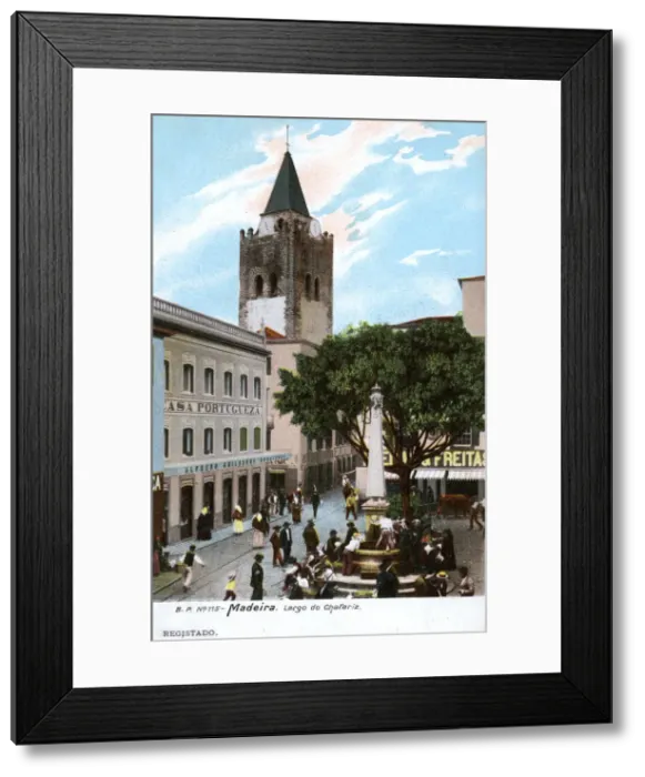 Framed Print : Largo do Chafariz and Cathedral, Funchal, Madeira Framed Print : Largo do Chafariz and Cathedral, Funchal, Madeira