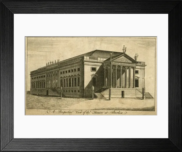 Framed Print : A perspective view of the Theatre at Berlin Framed Print : A perspective view of the Theatre at Berlin