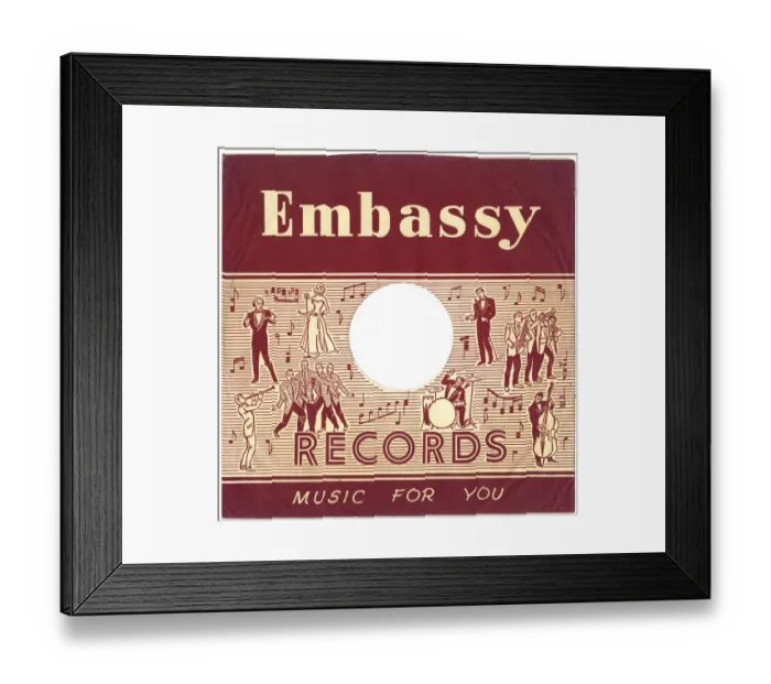 Framed Print : 78 rpm Cover Sleeve, Embassy Records, Music for You Framed Print : 78 rpm Cover Sleeve, Embassy Records, Music for You
