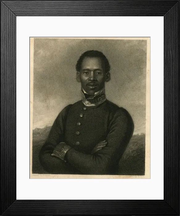 Framed Print : A South African Cape of Good Hope Caffre Chief Framed Print : A South African Cape of Good Hope Caffre Chief