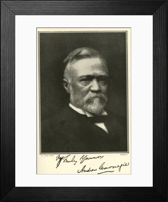 Framed Print : Andrew Carnegie, Scottish American industrialist Framed Print : Andrew Carnegie, Scottish American industrialist