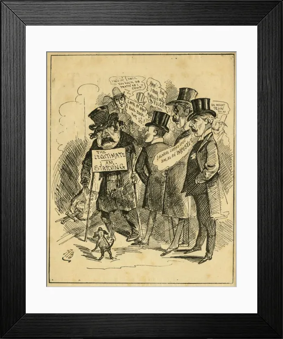 Framed Print : Cartoon, Used Up Framed Print : Cartoon, Used Up