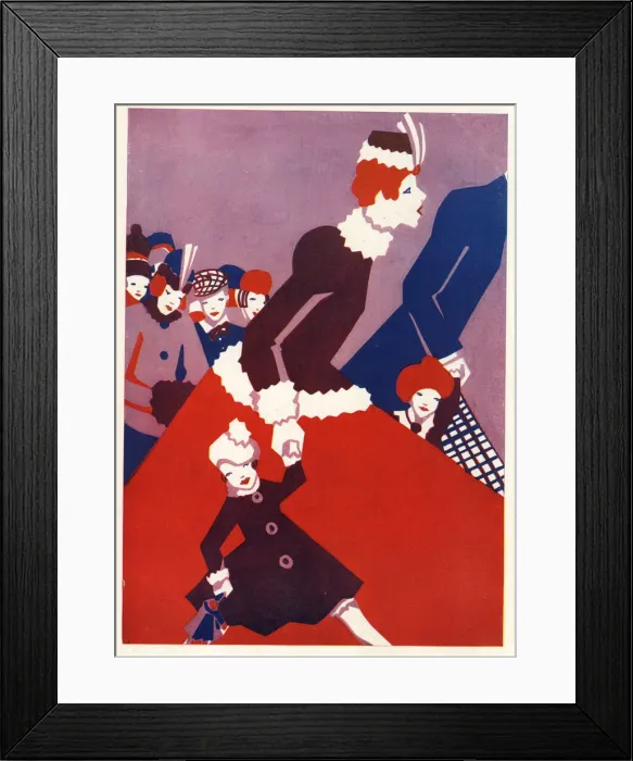 Framed Print : Christmas Shopping by Elizabeth Pyke Framed Print : Christmas Shopping by Elizabeth Pyke