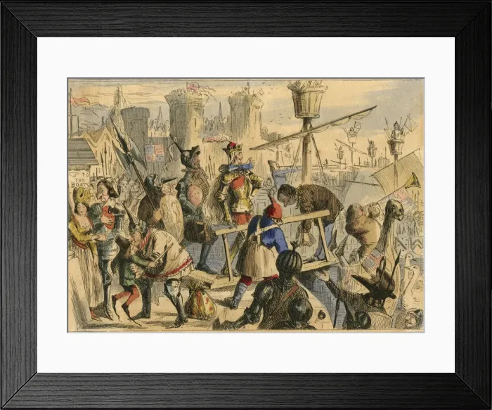 Framed Print : Embarcation of King Henry V at Southampton Framed Print : Embarcation of King Henry V at Southampton