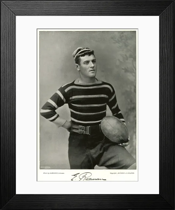 Framed Print : E Redman, rugby player Framed Print : E Redman, rugby player