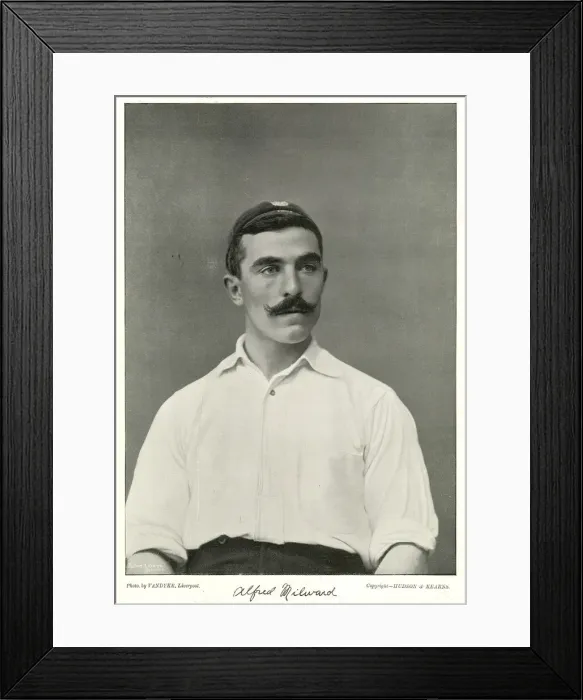 Framed Print : Alfred Milward, Everton and England football player Framed Print : Alfred Milward, Everton and England football player