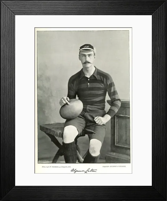 Framed Print : Algernon Latter, Rugby player and Cricketer Framed Print : Algernon Latter, Rugby player and Cricketer