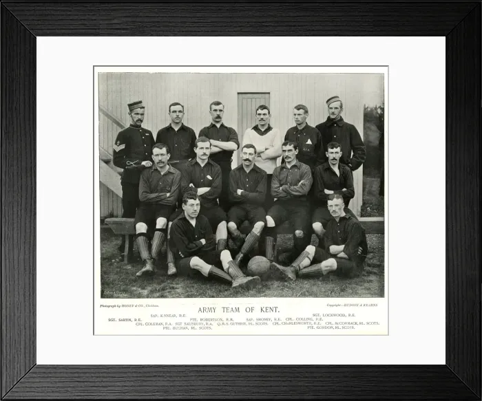 Framed Print : Army Football Team of Kent Framed Print : Army Football Team of Kent