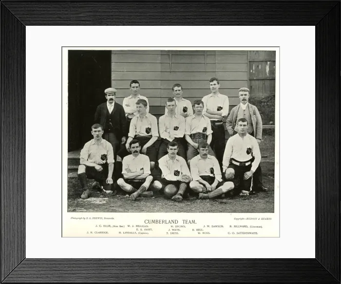 Framed Print : Cumberland County Football Team Framed Print : Cumberland County Football Team