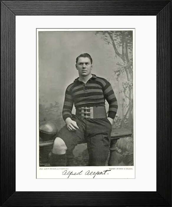 Framed Print : Alfred Allport, England Rugby International player Framed Print : Alfred Allport, England Rugby International player
