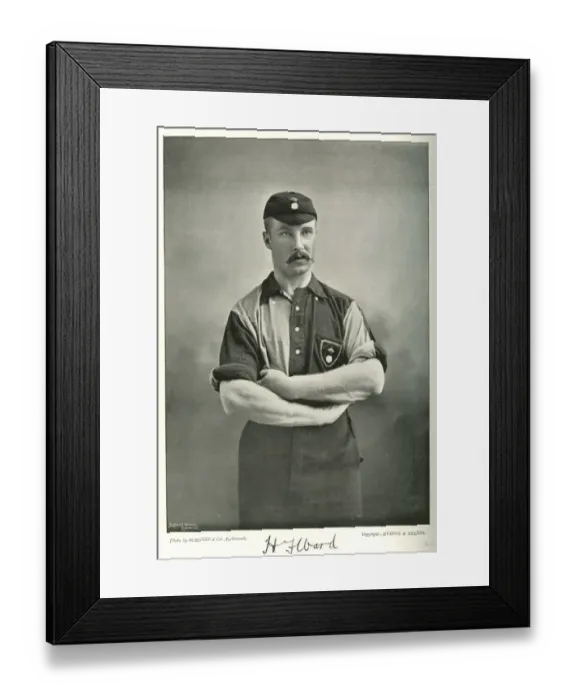 Framed Print : H F Ward, footballer, cricketer and athlete