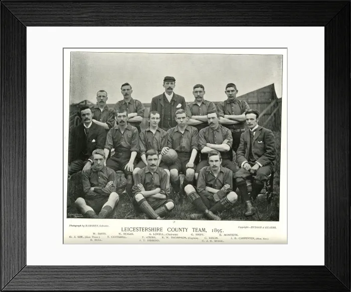 Framed Print : Leicestershire County FC Team 1895 Framed Print : Leicestershire County FC Team 1895