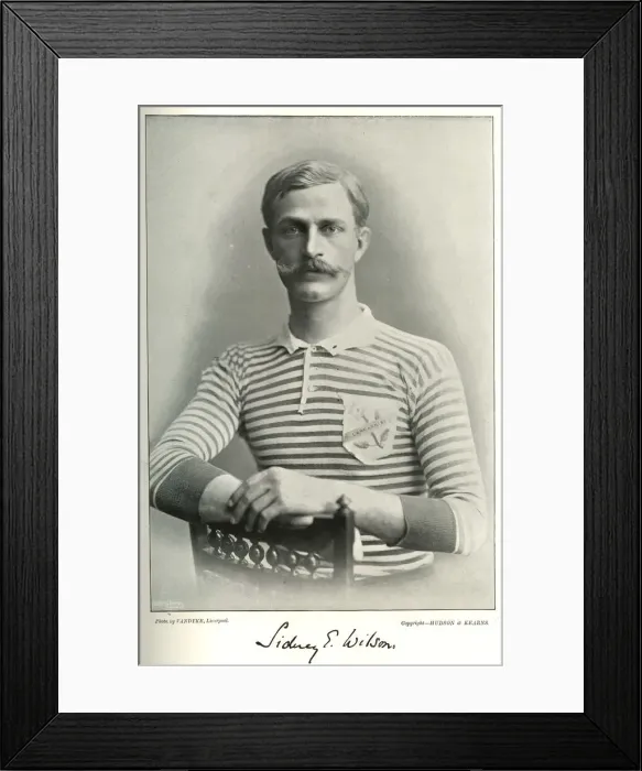 Framed Print : Sidney E Wilson, Liverpool and Lancashire Rugby player Framed Print : Sidney E Wilson, Liverpool and Lancashire Rugby player