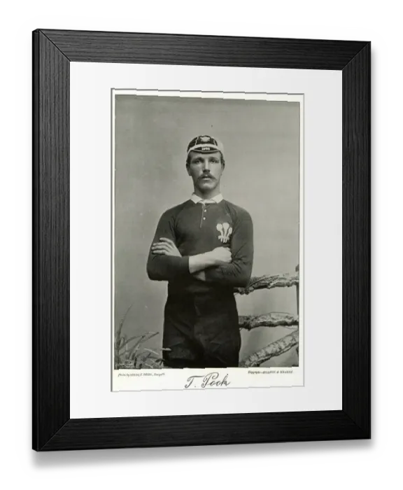 Framed Print : T Pook, Wales International Rugby player Framed Print : T Pook, Wales International Rugby player