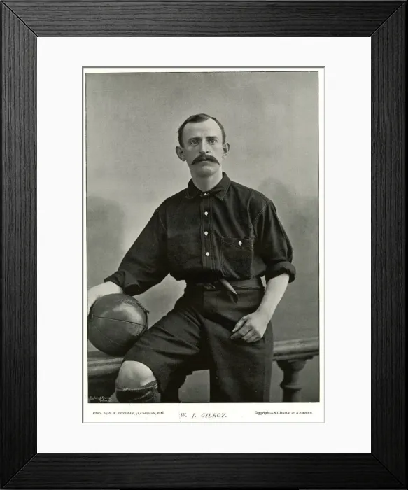 Framed Print : W J Gilroy, amateur footballer Framed Print : W J Gilroy, amateur footballer