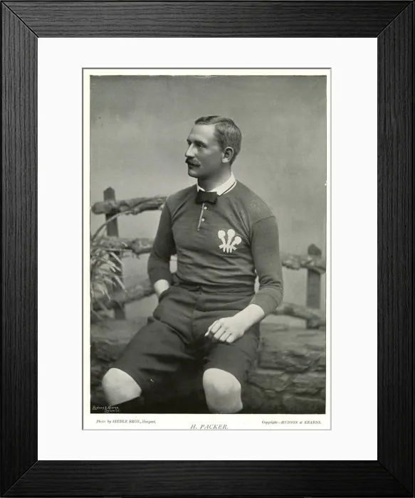 Framed Print : H Packer, Wales International Rugby player Framed Print : H Packer, Wales International Rugby player