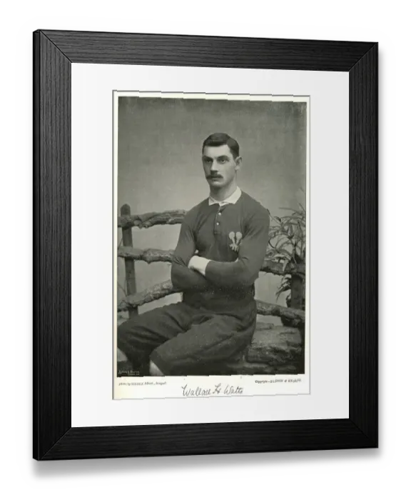 Framed Print : Wallace H Watts, Wales International Rugby player Framed Print : Wallace H Watts, Wales International Rugby player