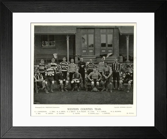 Framed Print : Western Counties Rugby Team Framed Print : Western Counties Rugby Team