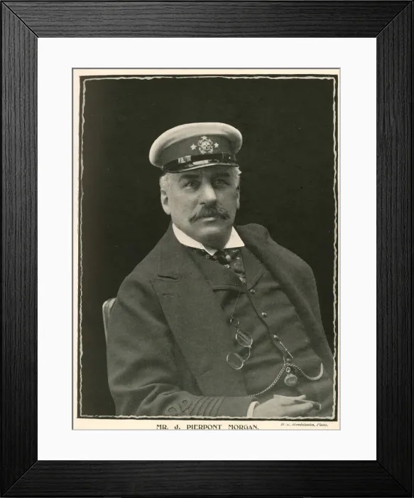 Framed Print : J Pierpont Morgan, American financier Framed Print : J Pierpont Morgan, American financier
