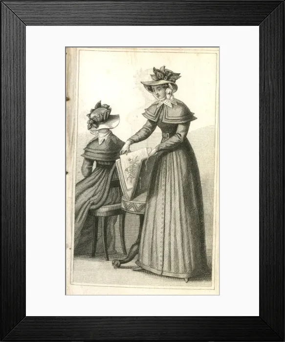 Framed Print : Ladies Fashion -- outdoor costume Framed Print : Ladies Fashion -- outdoor costume