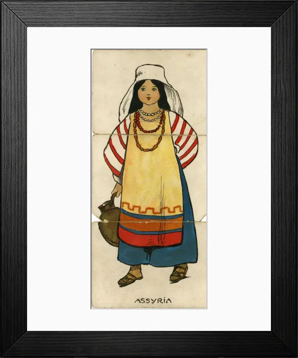 Framed Print : Many Folk Misfitz - Assyria - Arab Girl Framed Print : Many Folk Misfitz - Assyria - Arab Girl