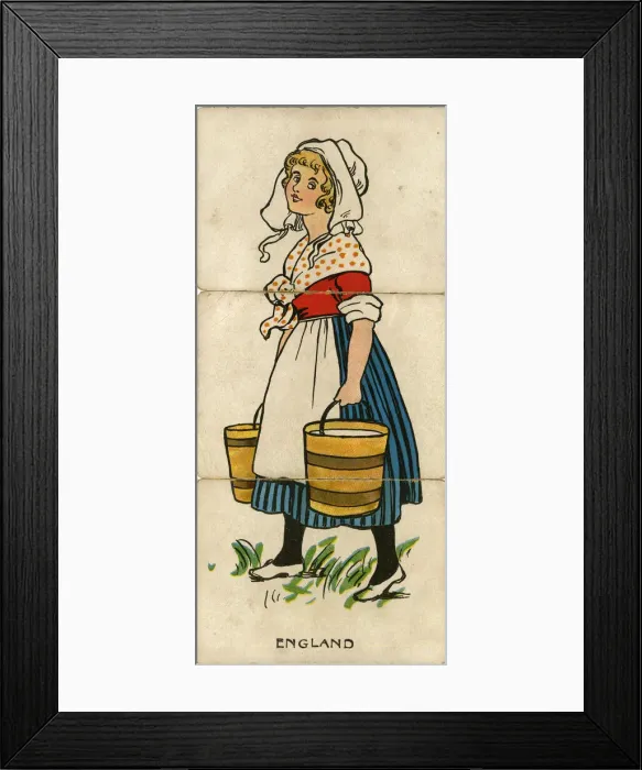 Framed Print : Many Folk Misfitz - England - English Girl Framed Print : Many Folk Misfitz - England - English Girl