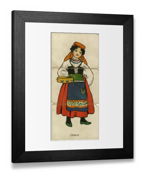 Framed Print : Many Folk Misfitz - Italy - Italian Girl Framed Print : Many Folk Misfitz - Italy - Italian Girl