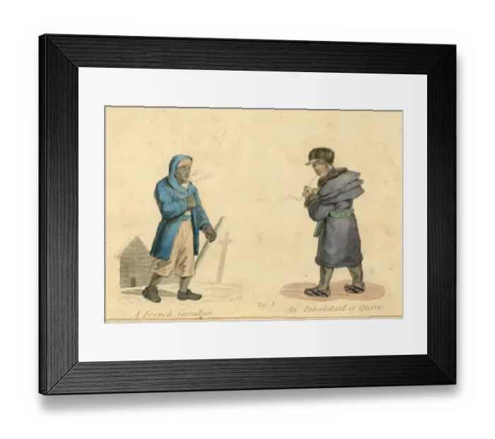 Framed Print : French Canadian and Inhabitant of Quebec Framed Print : French Canadian and Inhabitant of Quebec