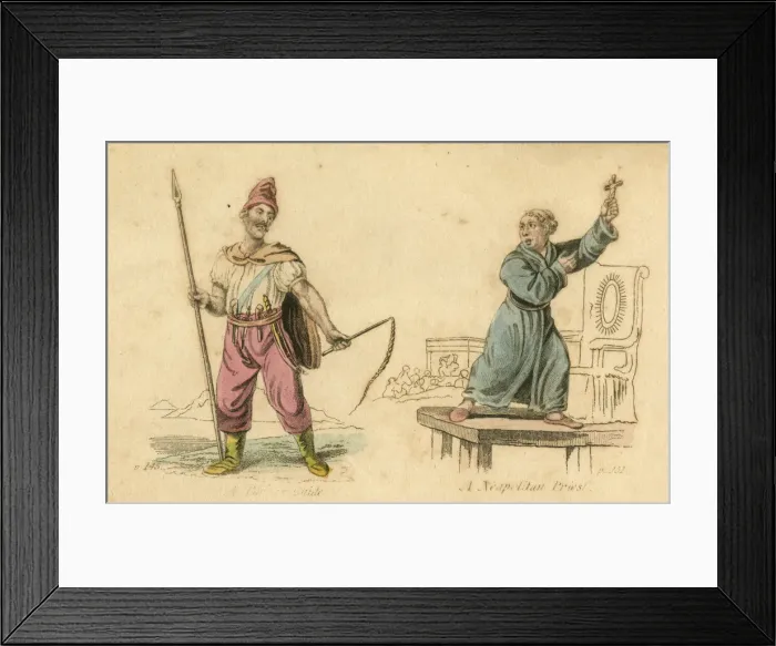 Framed Print : Tartar Guide and Neapolitan Priest Framed Print : Tartar Guide and Neapolitan Priest