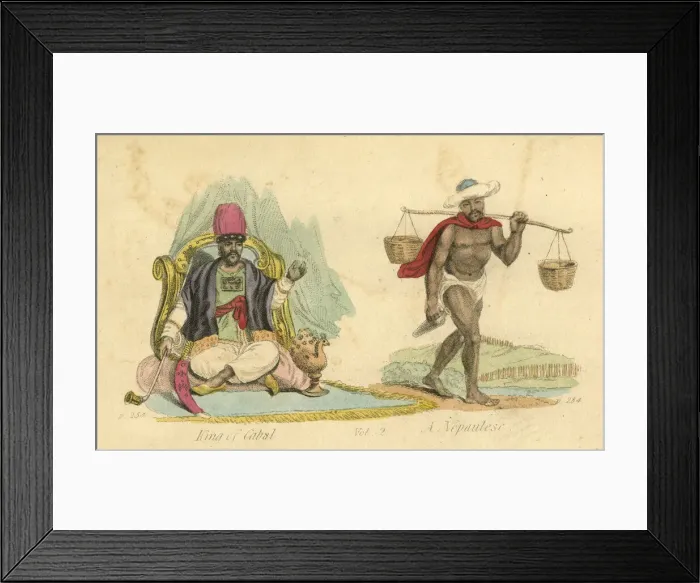Framed Print : King of Cabal and a Nepalese Framed Print : King of Cabal and a Nepalese