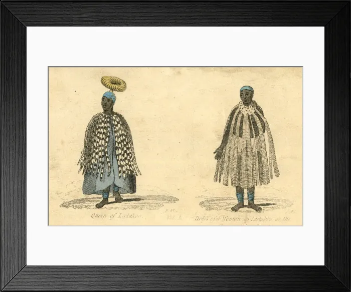 Framed Print : Queen of Leetakoo and a Woman of Leetakoo