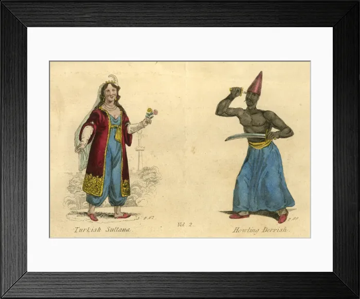 Framed Print : Turkish Sultana and Howling Dervish Framed Print : Turkish Sultana and Howling Dervish
