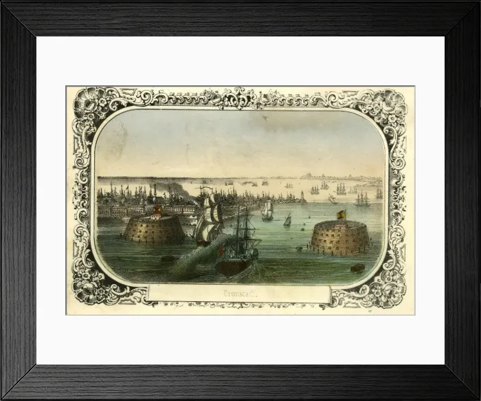 Framed Print : Naval Operations, Cronstadt, Crimean War Framed Print : Naval Operations, Cronstadt, Crimean War