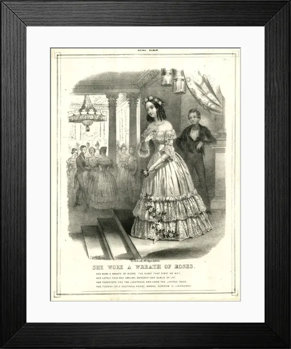 Framed Print : Music cover, She Wore a Wreath of Roses Framed Print : Music cover, She Wore a Wreath of Roses