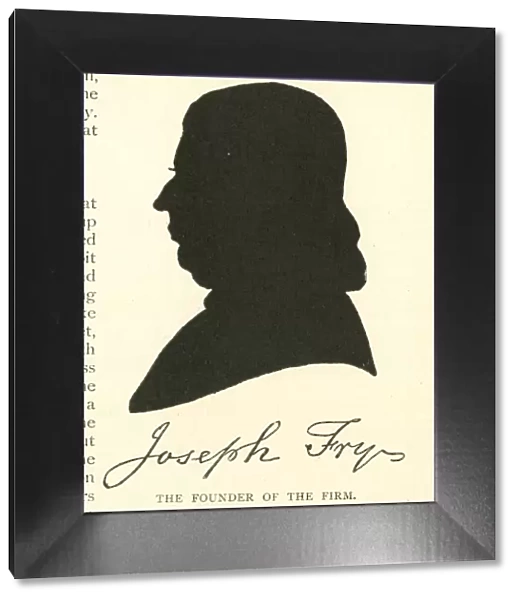 Silhouette, Joseph Fry, head of Frys Cocoa, Bristol