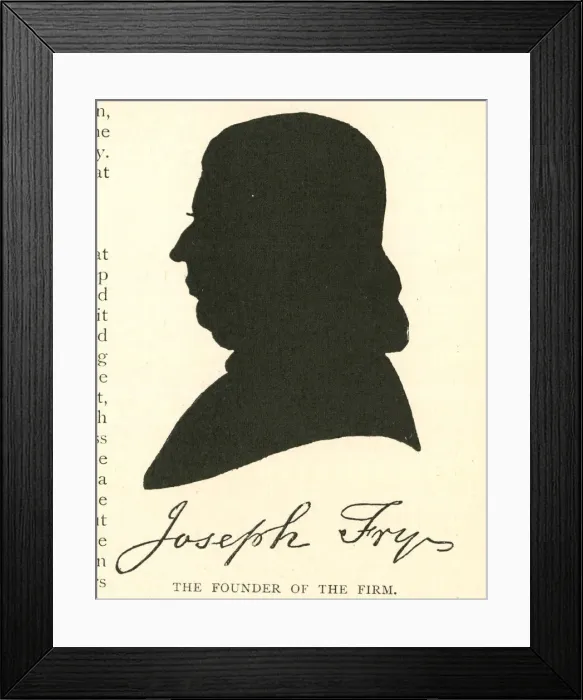 Framed Print : Silhouette, Joseph Fry, head of Frys Cocoa, Bristol Framed Print : Silhouette, Joseph Fry, head of Frys Cocoa, Bristol