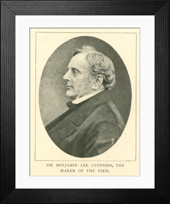 Framed Print : Sir Benjamin Lee Guinness, maker of Guinness Brewery Framed Print : Sir Benjamin Lee Guinness, maker of Guinness Brewery