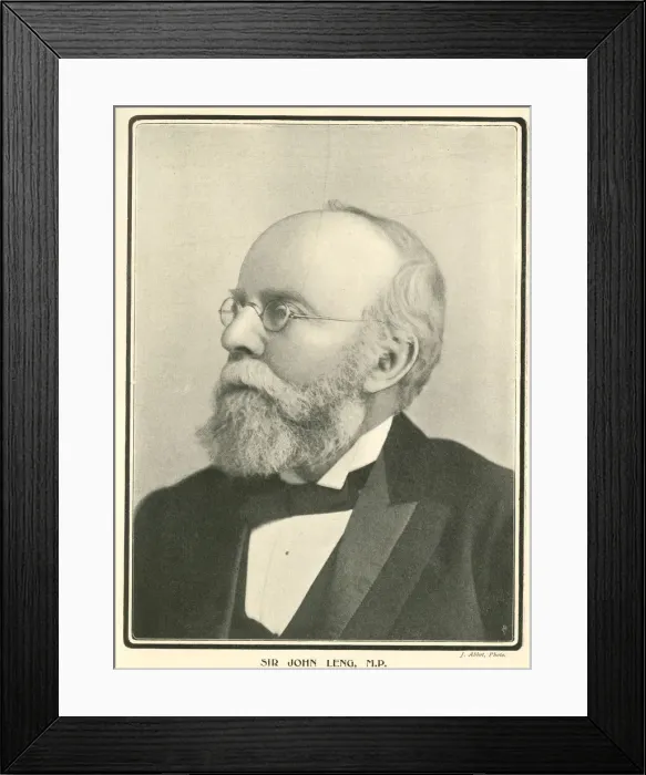 Framed Print : Sir John Leng, editor of the Dundee Advertiser Framed Print : Sir John Leng, editor of the Dundee Advertiser