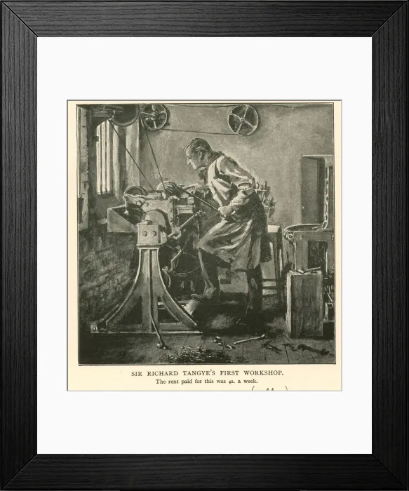 Framed Print : Sir Richard Tangyes first workshop Framed Print : Sir Richard Tangyes first workshop