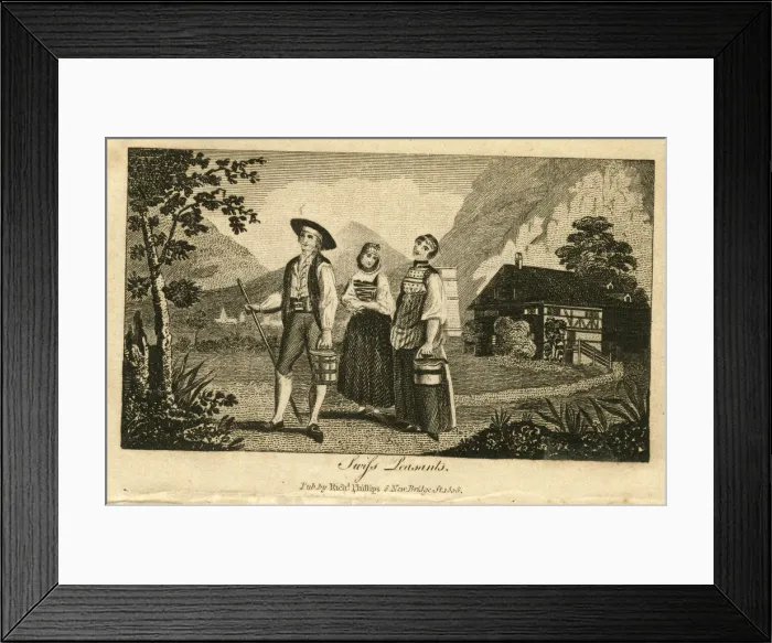 Framed Print : Swiss peasants Framed Print : Swiss peasants