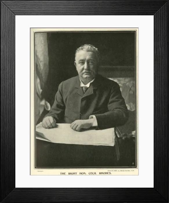 Framed Print : The Right Honourable Cecil Rhodes Framed Print : The Right Honourable Cecil Rhodes