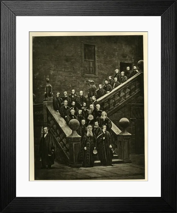 Framed Print : University of Glasgow - Exodus from Old College Framed Print : University of Glasgow - Exodus from Old College