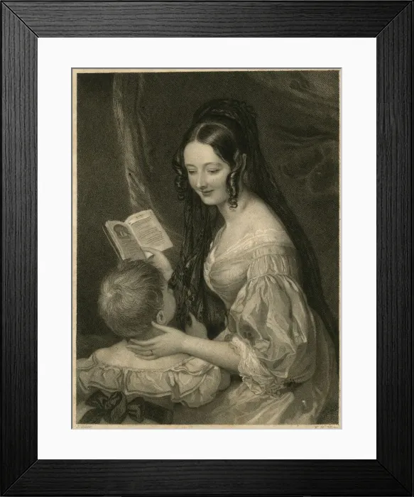 Framed Print : Viscountess Valletort and her son Framed Print : Viscountess Valletort and her son