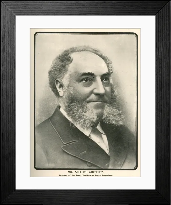 Framed Print : William Whiteley, department store founder