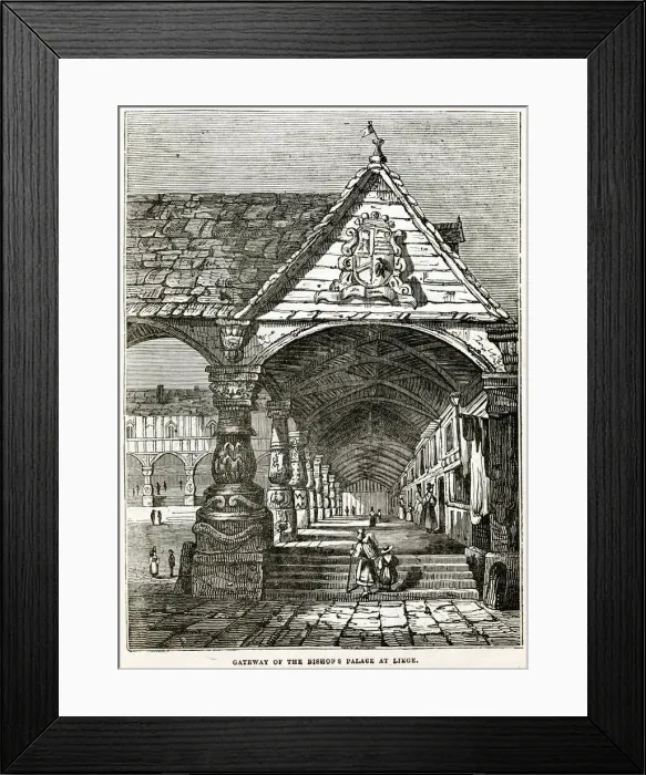 Framed Print : Gateway of the Bishops Palace at liege Framed Print : Gateway of the Bishops Palace at liege