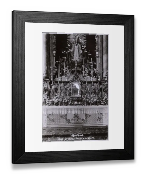 Framed Print : Altar, Nossa Senhora do Monte, near Funchal, Madeira Framed Print : Altar, Nossa Senhora do Monte, near Funchal, Madeira